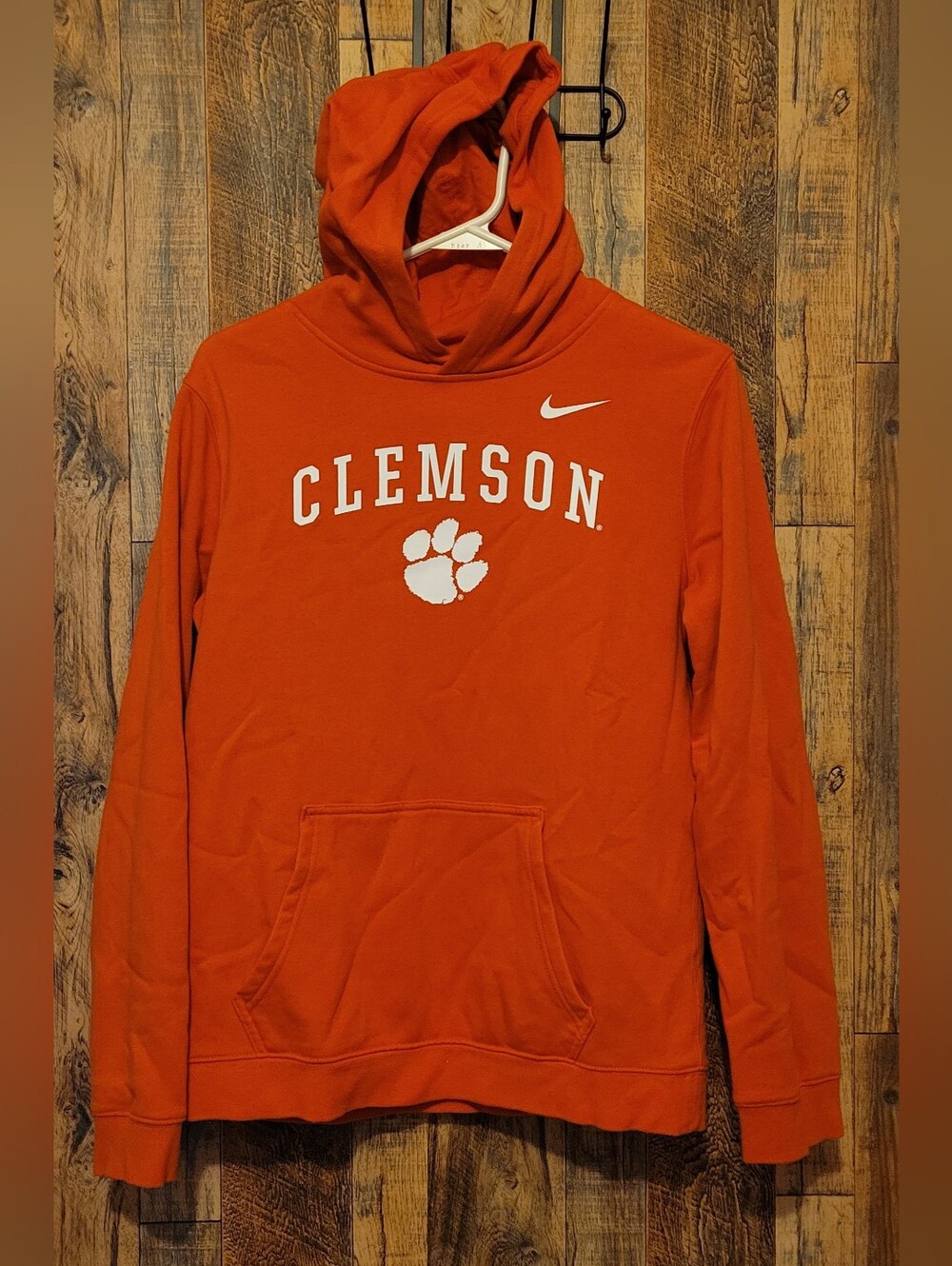 Nike Clemson Orange Hoodie with Paw Logo Xl